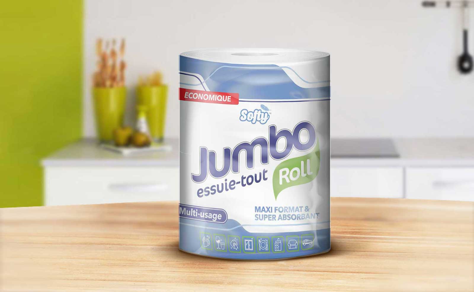 Achetez en gros Papier Essuie-mains Jumbo En Rouleau/rouleau De Cuisine  Imprimé Personnalisé Chine et Papier De Serviette De Cuisine à 0.22 USD